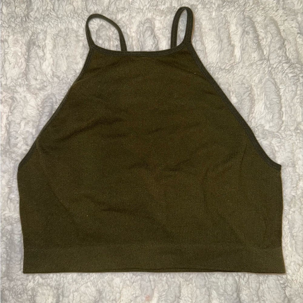 Bozzolo Khaki Green Top